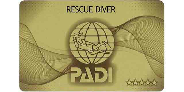 PADI Rescue Diver License