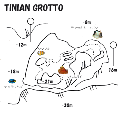 テニアングロット水中マップ